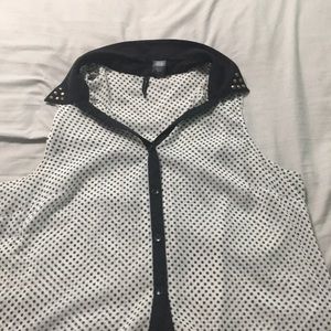 Black and White polka dotted top